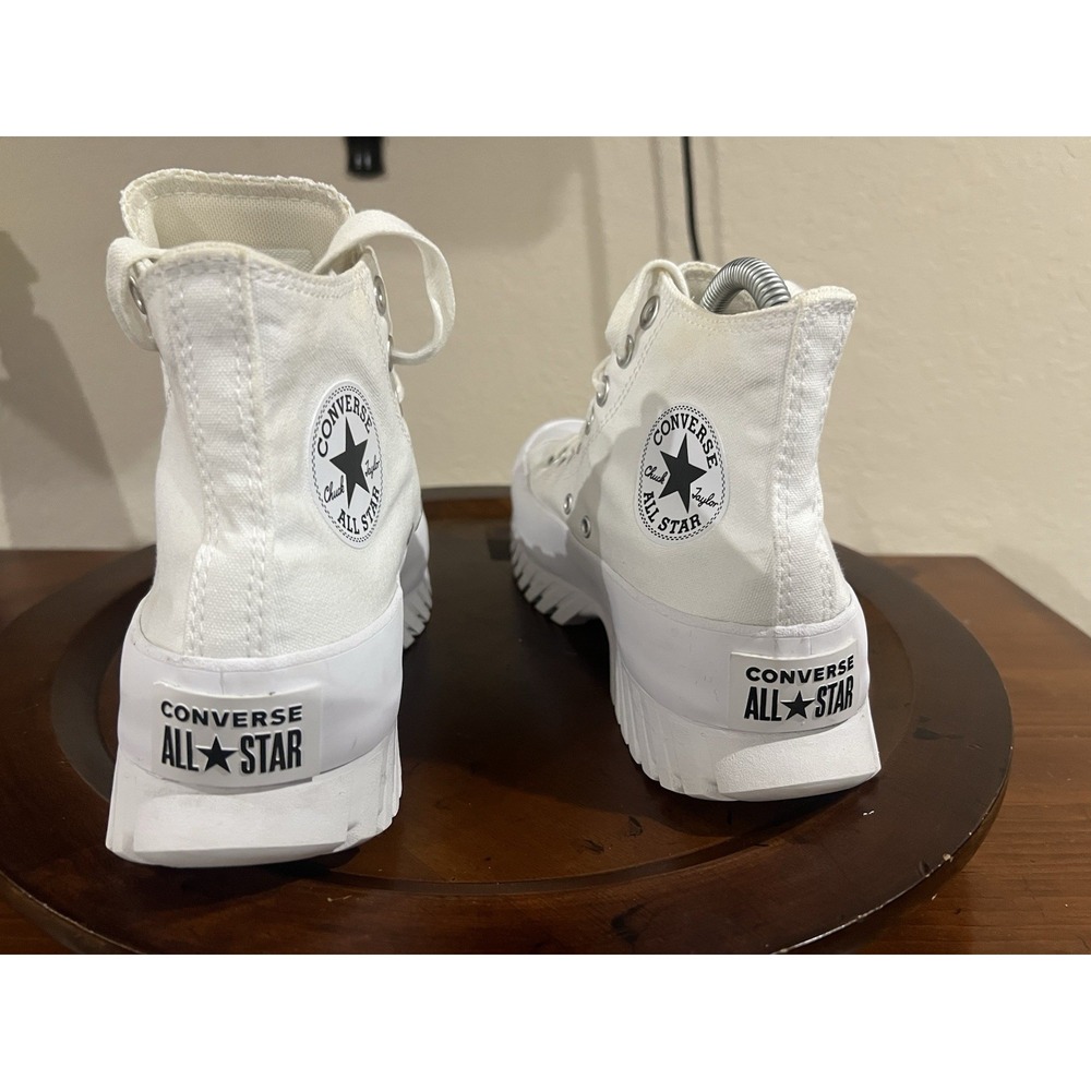 Converse‎ Womens Chuck Taylor All Star Lugged White Hi Canvas Lug Sole Size 9